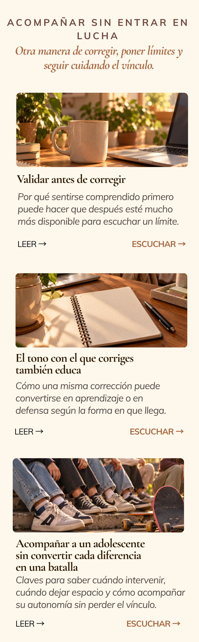 Acompañar sin entrar en lucha