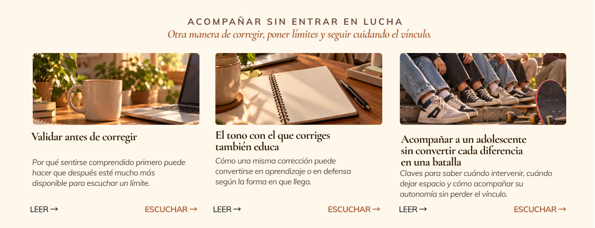 Acompañar sin entrar en lucha
