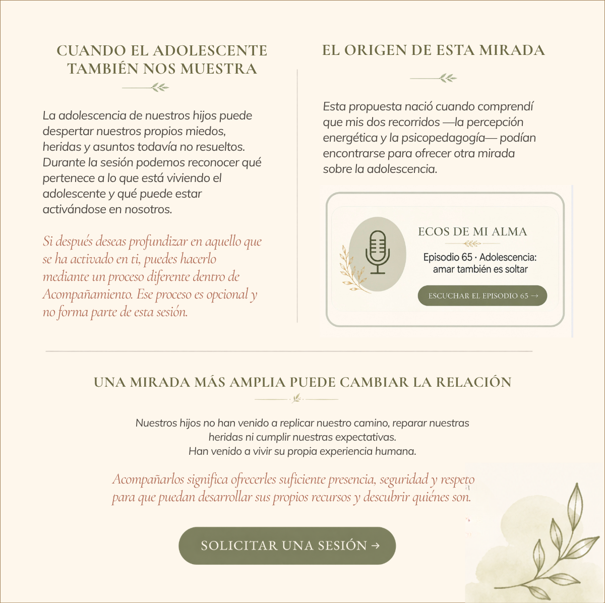 Cuando el adolescente también nos muestra — El origen de esta mirada — Una mirada más amplia puede cambiar la relación