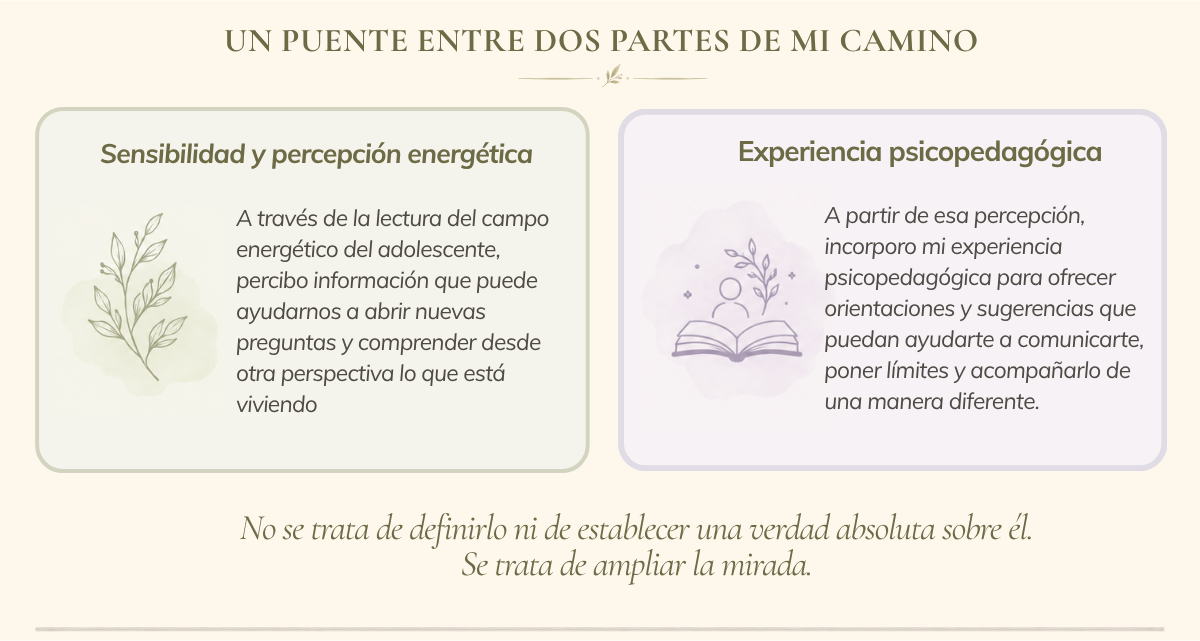 Un puente entre dos partes de mi camino: sensibilidad y percepción energética, experiencia psicopedagógica