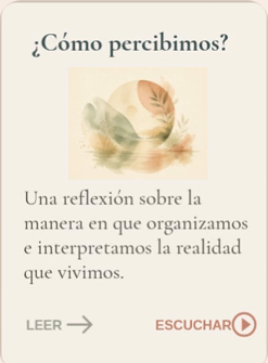 ¿Cómo percibimos?
