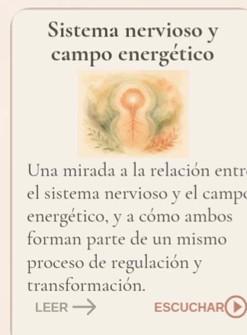 Sistema nervioso y campo energético