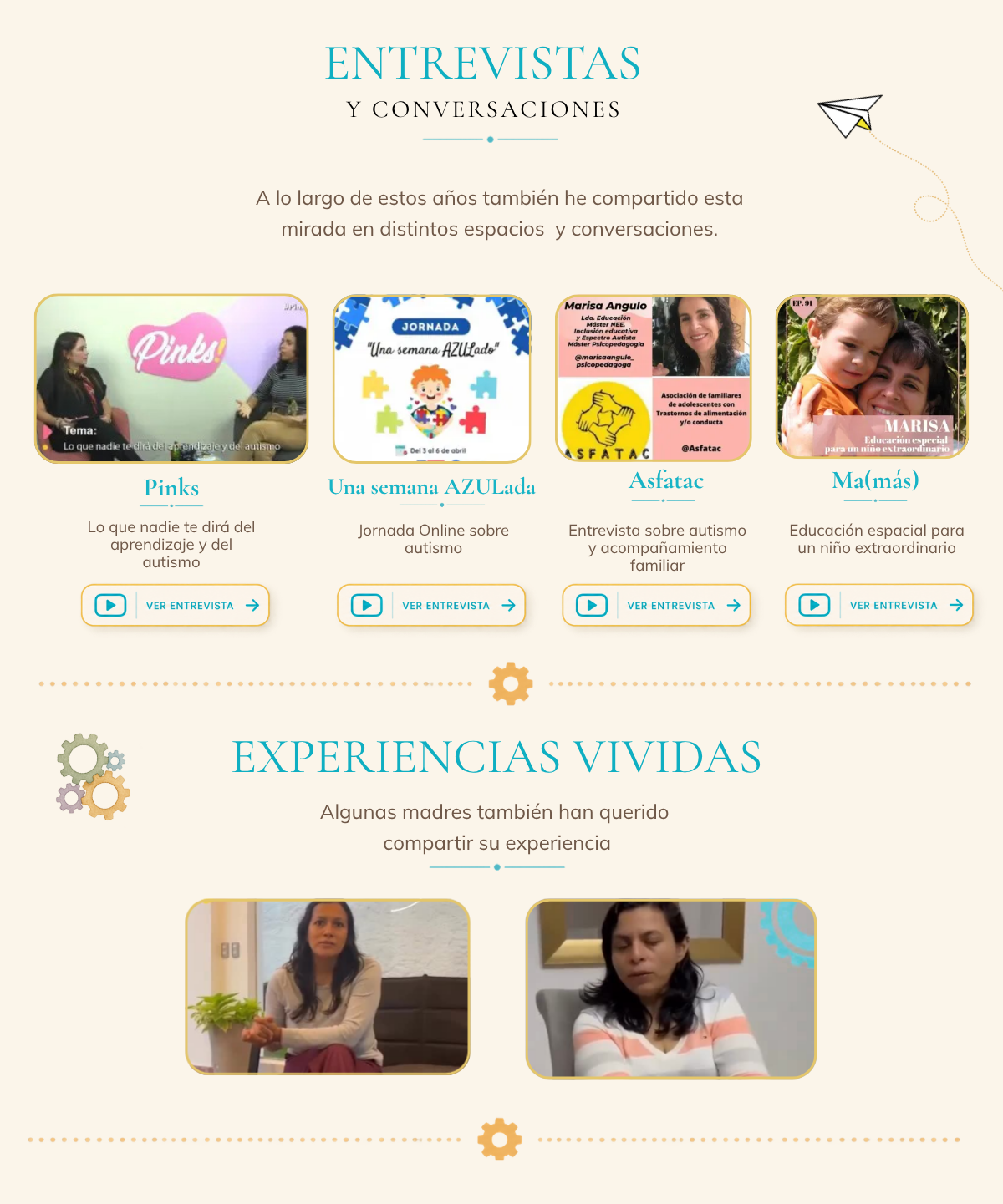 Entrevistas y conversaciones, voces de familias
