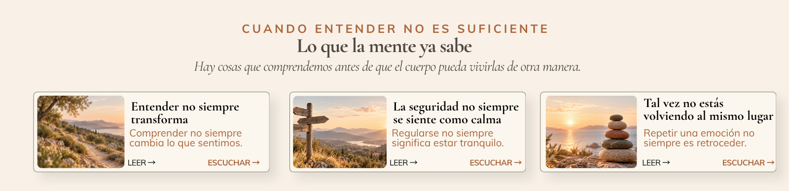Cuando entender no es suficiente: lo que la mente ya sabe